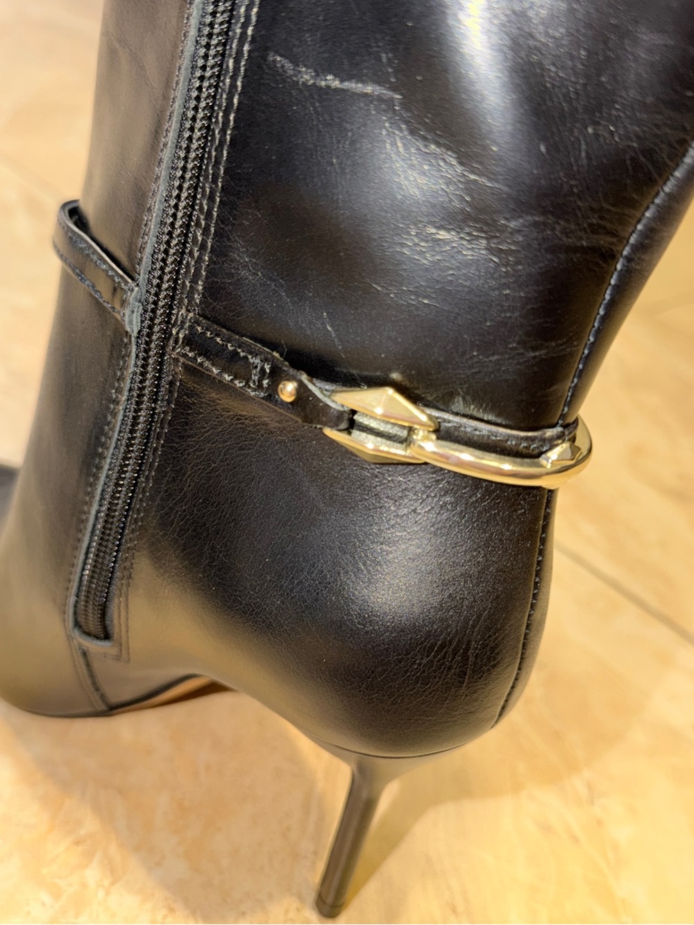 Vince Camuto Black Over-the-Knee Pointed Toe Stiletto Boots - Picture 4 of 6